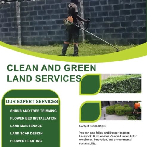 Cleaning services and other environmental services