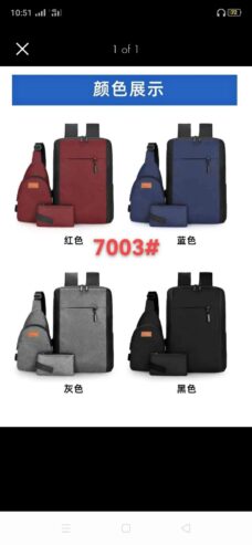 Three Piece Laptop bags