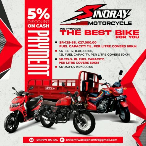 Sinoray motorcycles